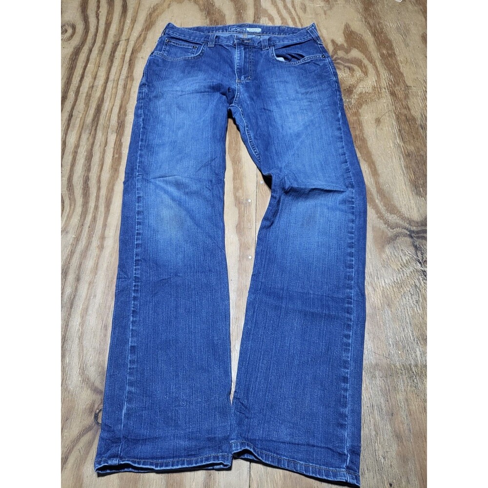Carhartt Jeans Men 32/32 Blue Pant Straight Cotton Denim @L7